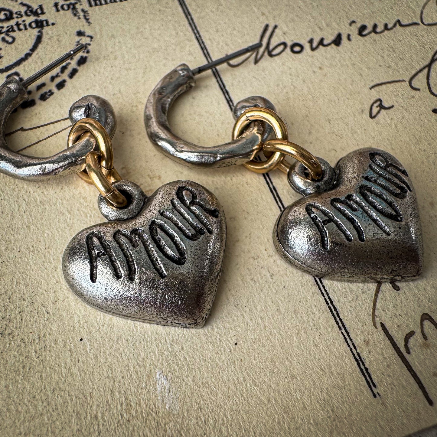 Amour, Two Ways Earrings