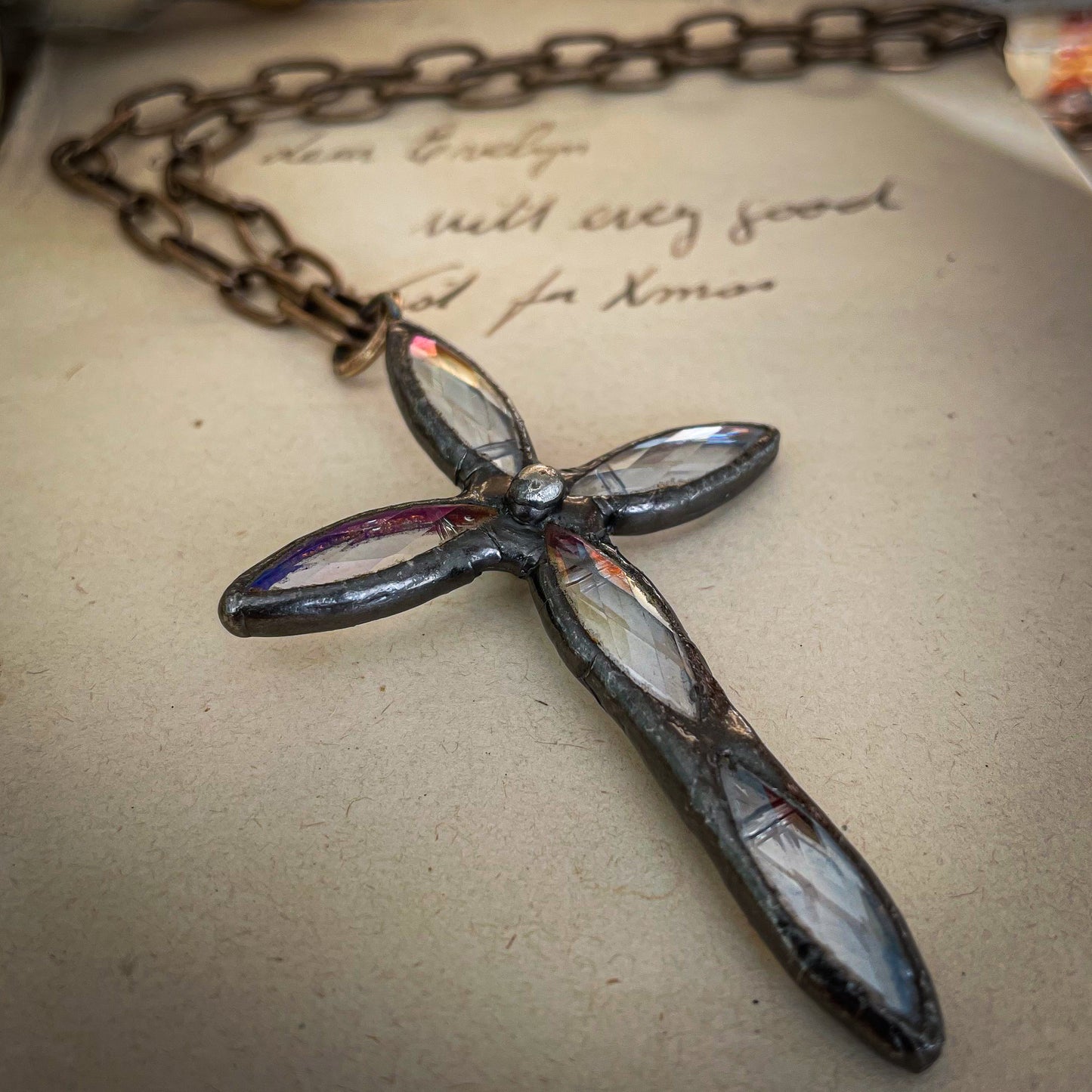 Crystal Cross Necklace
