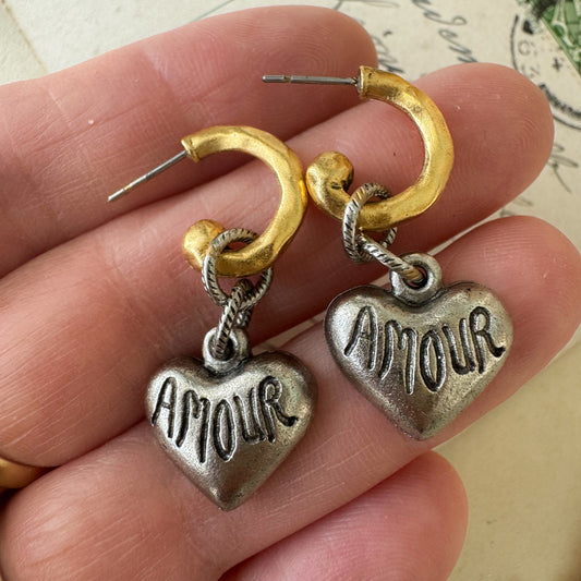 Amour Heart Earrings