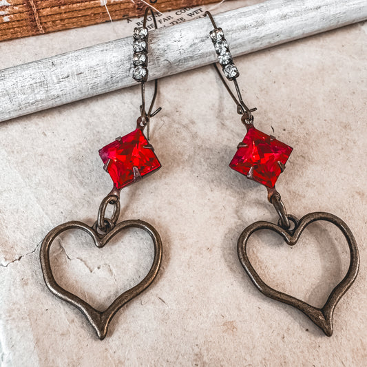 Scarlet Heart Earrings