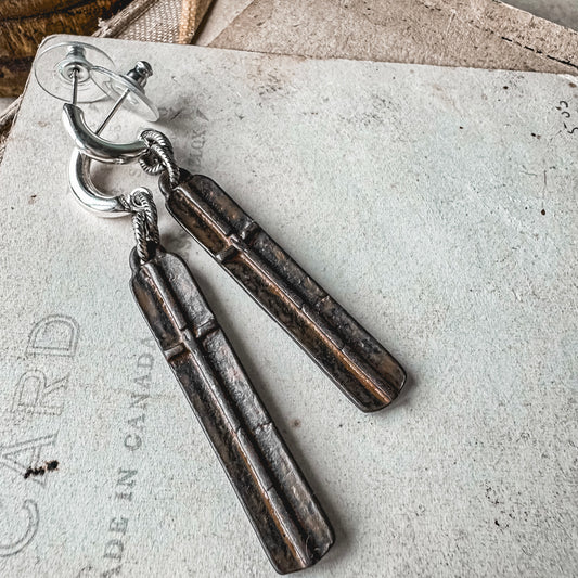 Cocoa Cross Earrings
