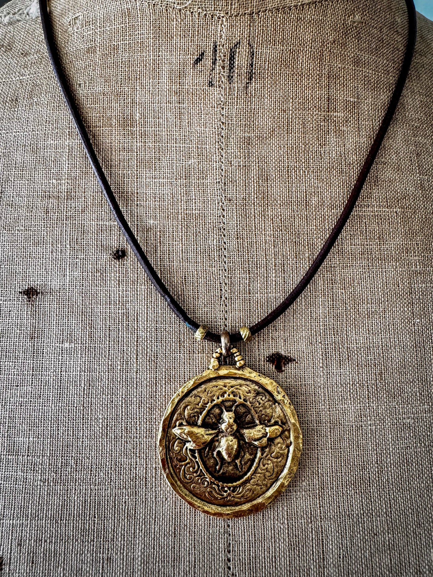 Autumn Bee Necklace