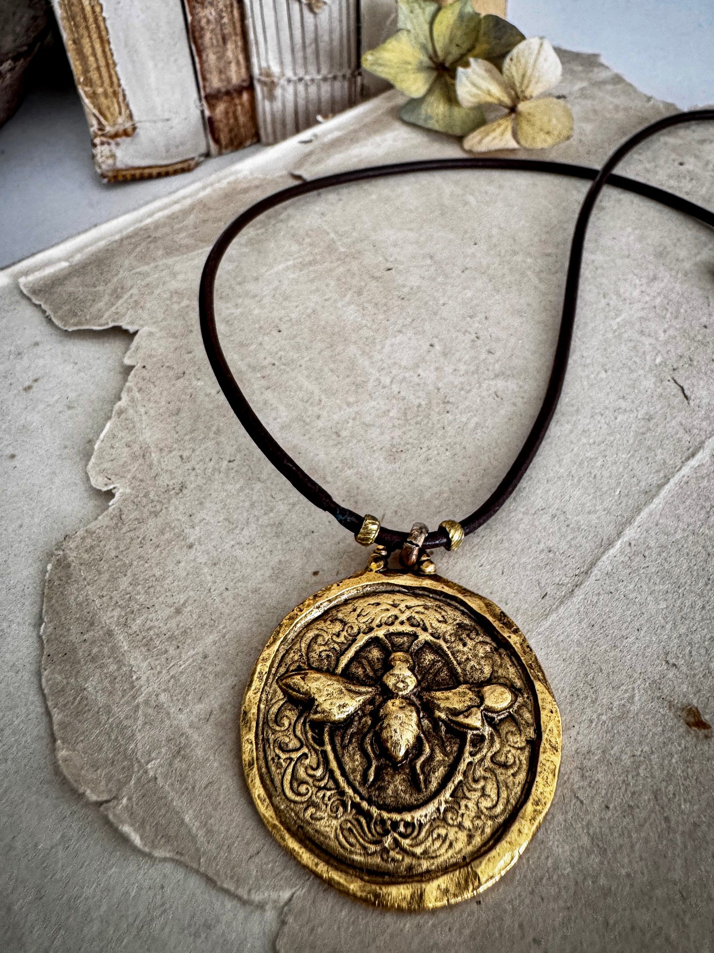 Autumn Bee Necklace