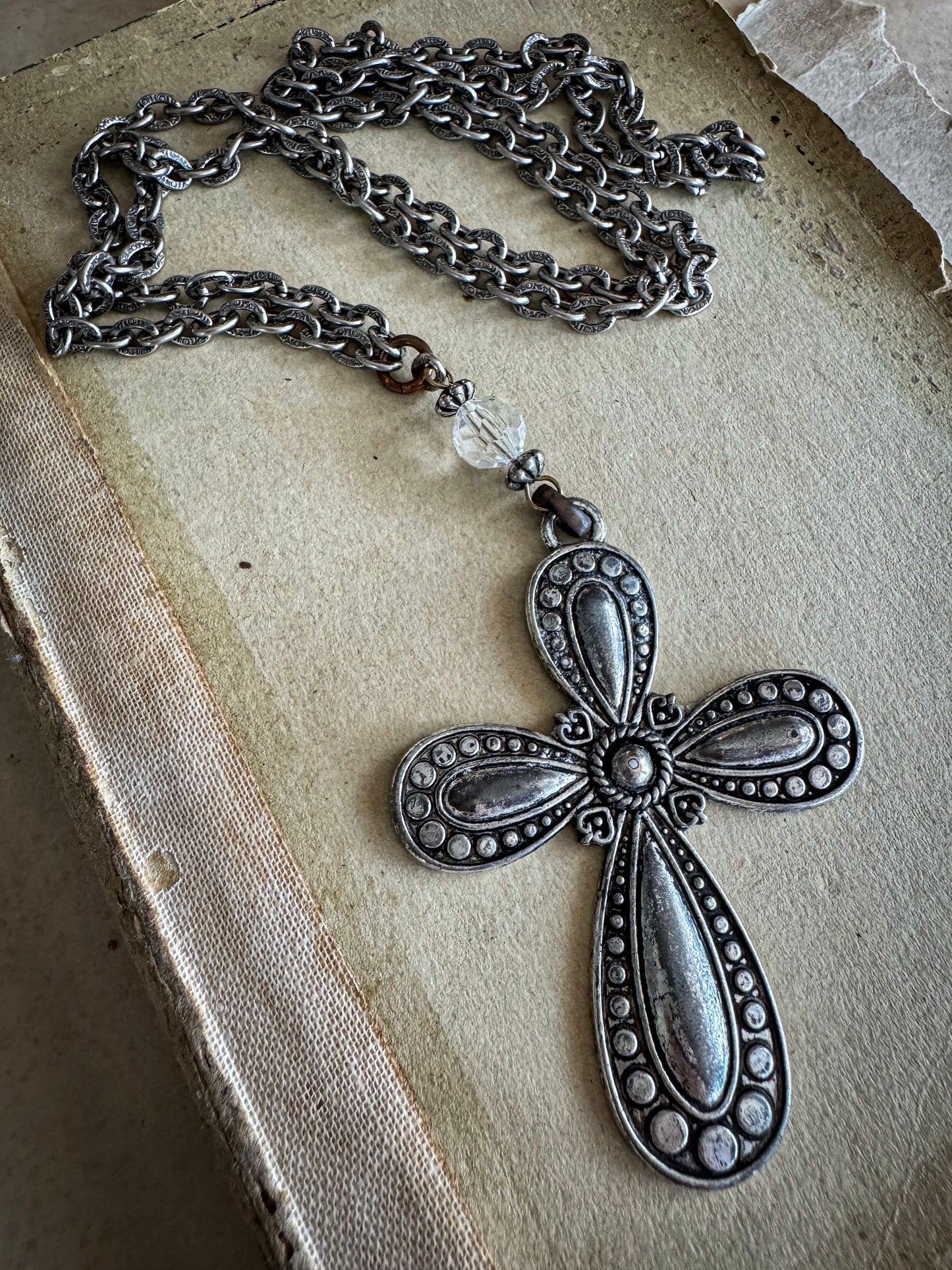 Dotted Cross Necklace