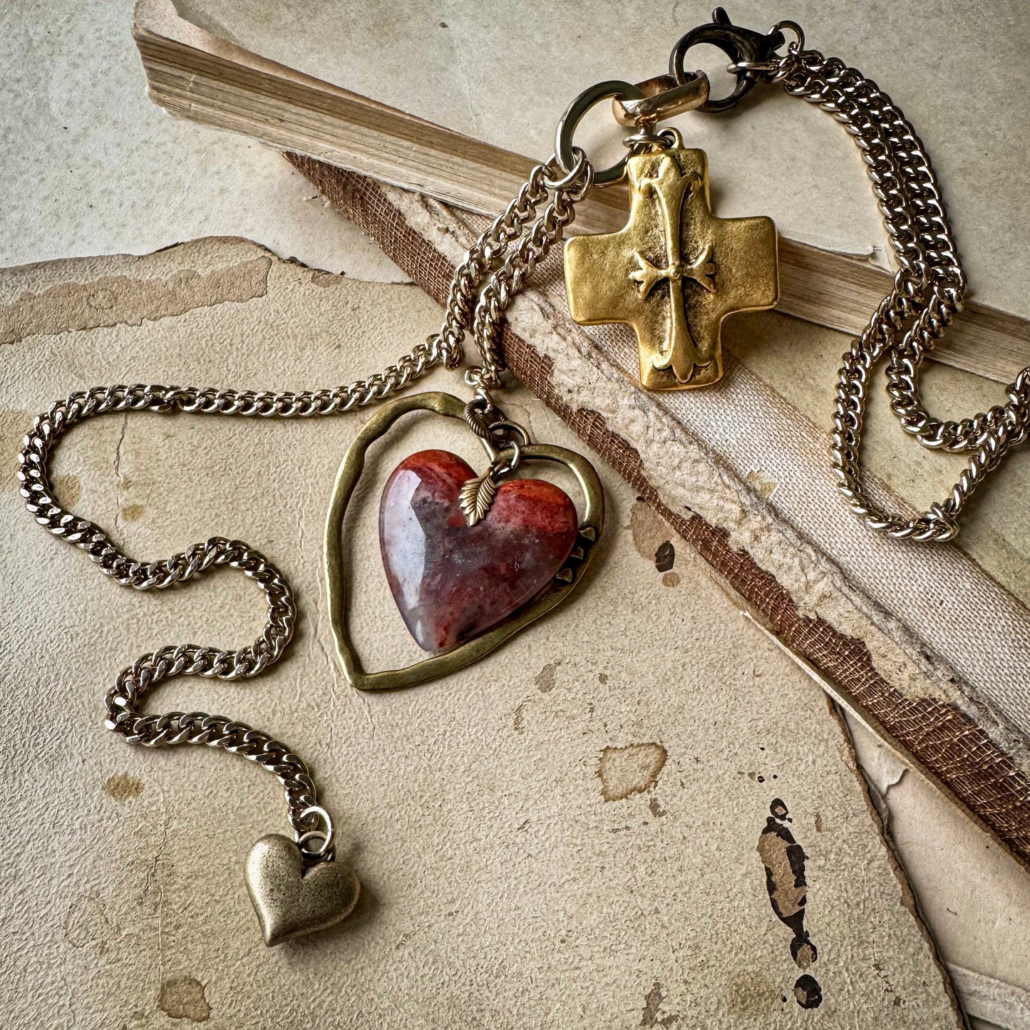 Hold for Olga. Heart Throb Necklace