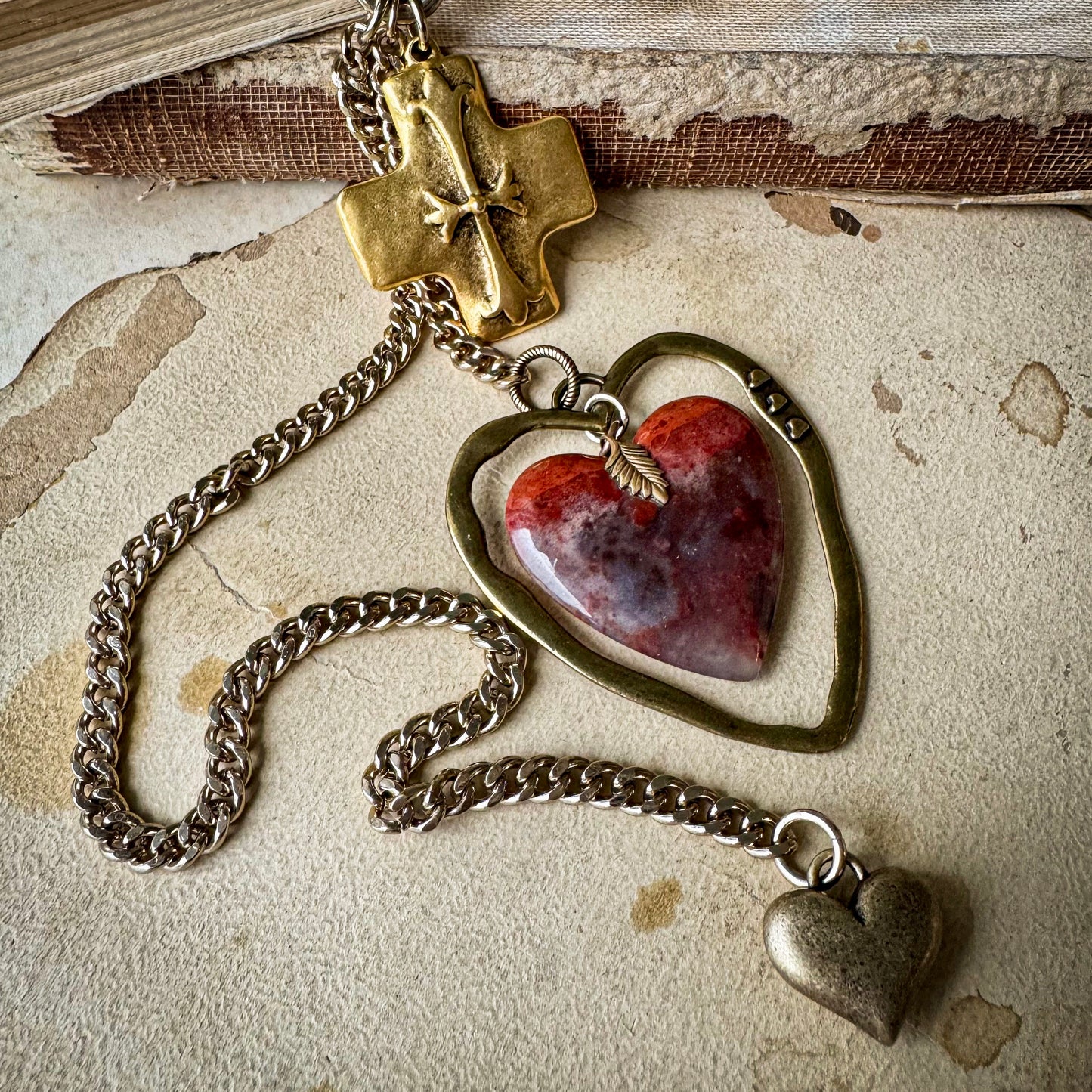 Hold for Olga. Heart Throb Necklace