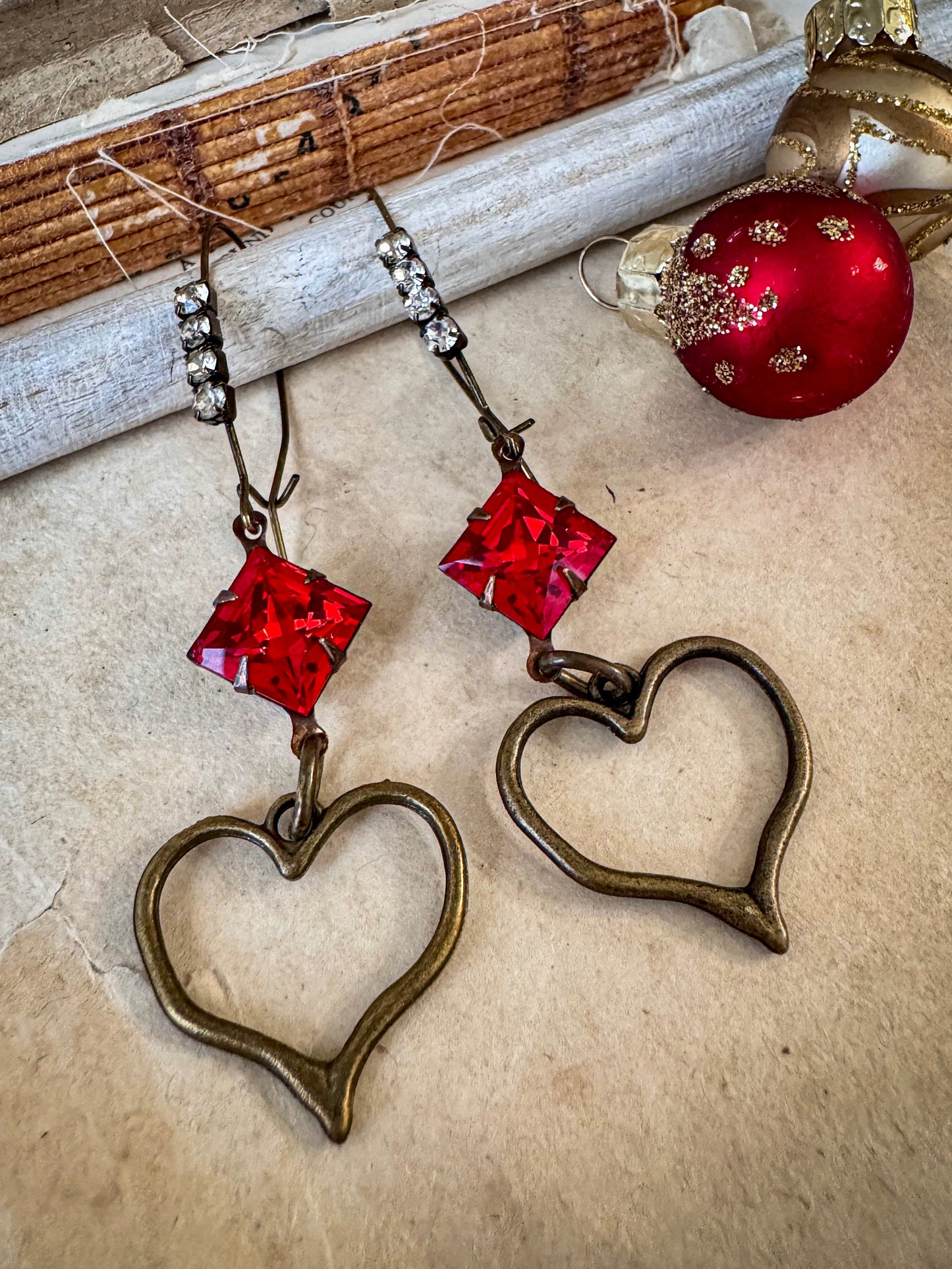 Scarlet Heart Earrings