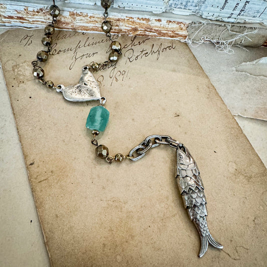 Swimming Against The Current Necklace