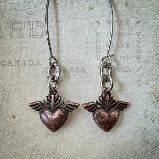 Infinite Love Earrings (Copper)