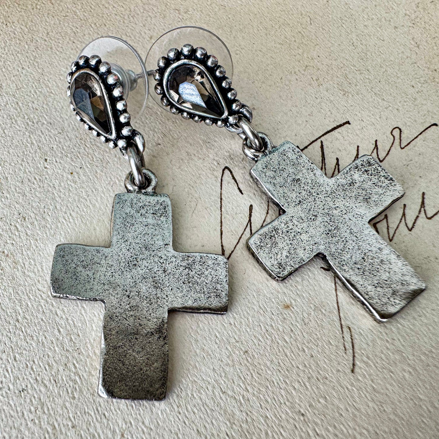 Cathedral Cross Earrings
