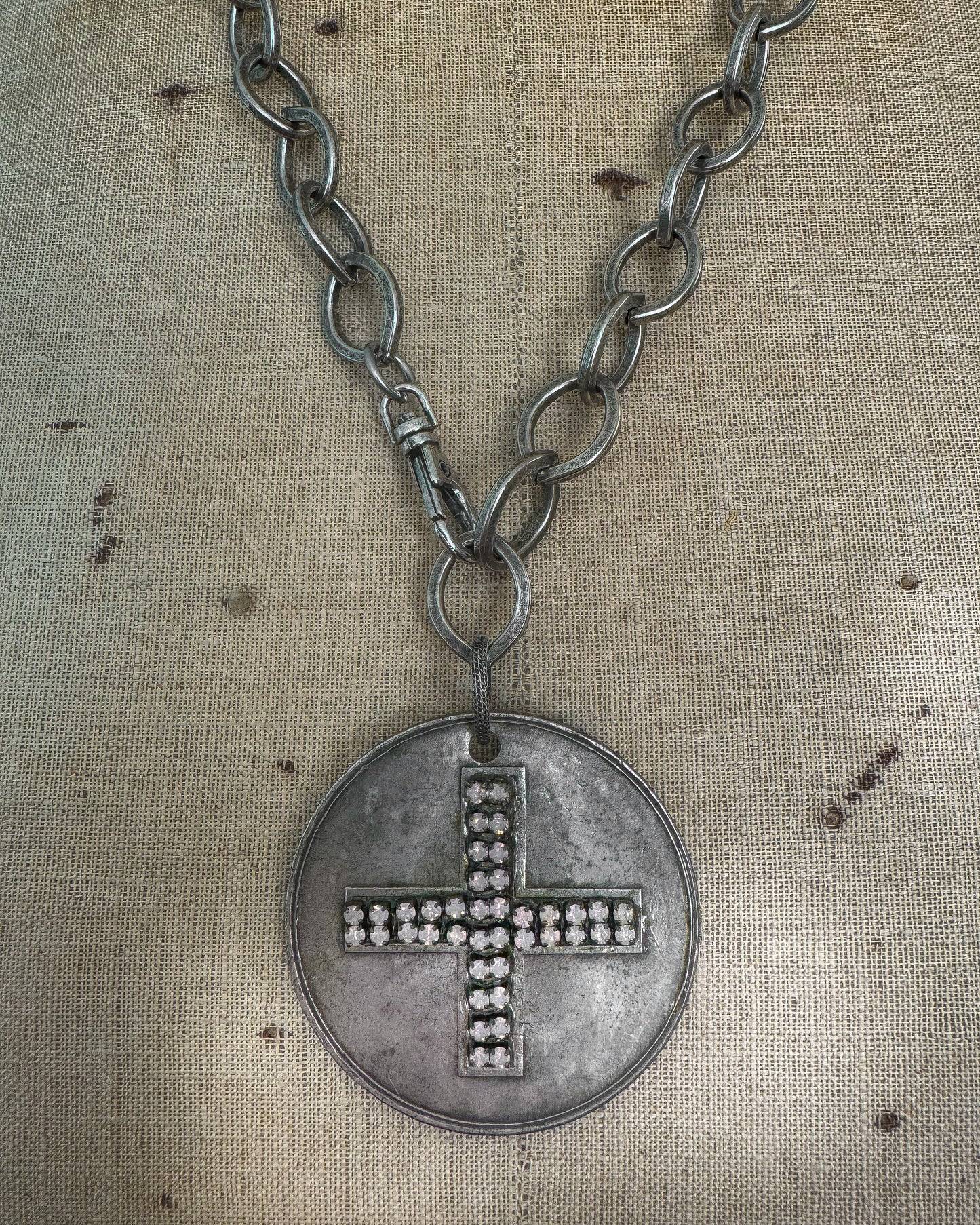 Guardian Rose Medallion Necklace