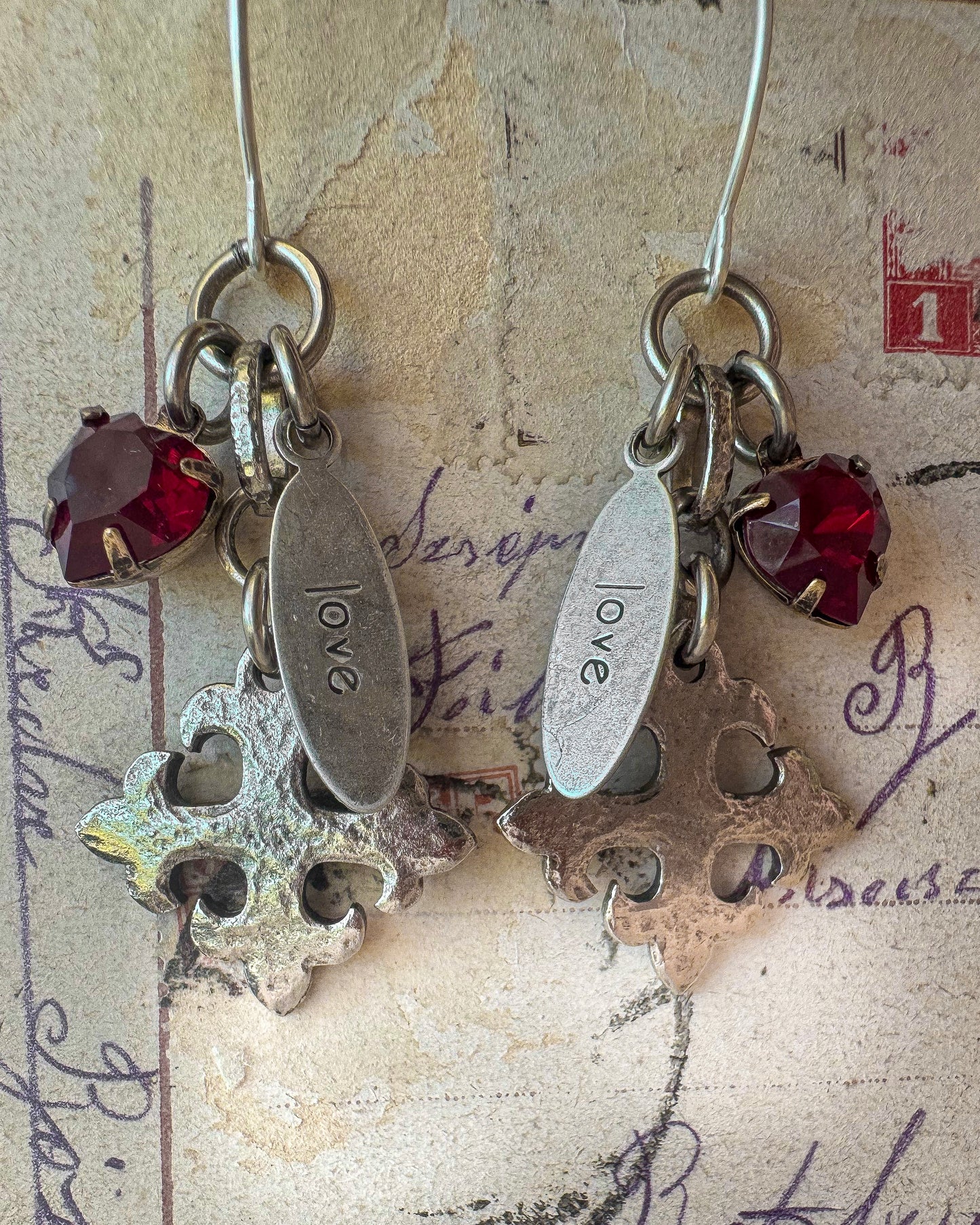 Faith, Love And A little Fire Earrings