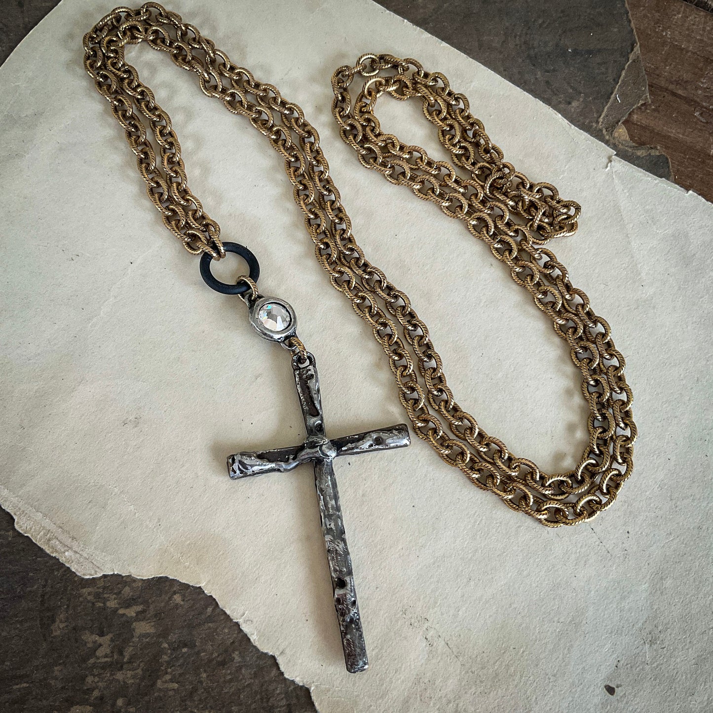 Primitive Cross Necklace