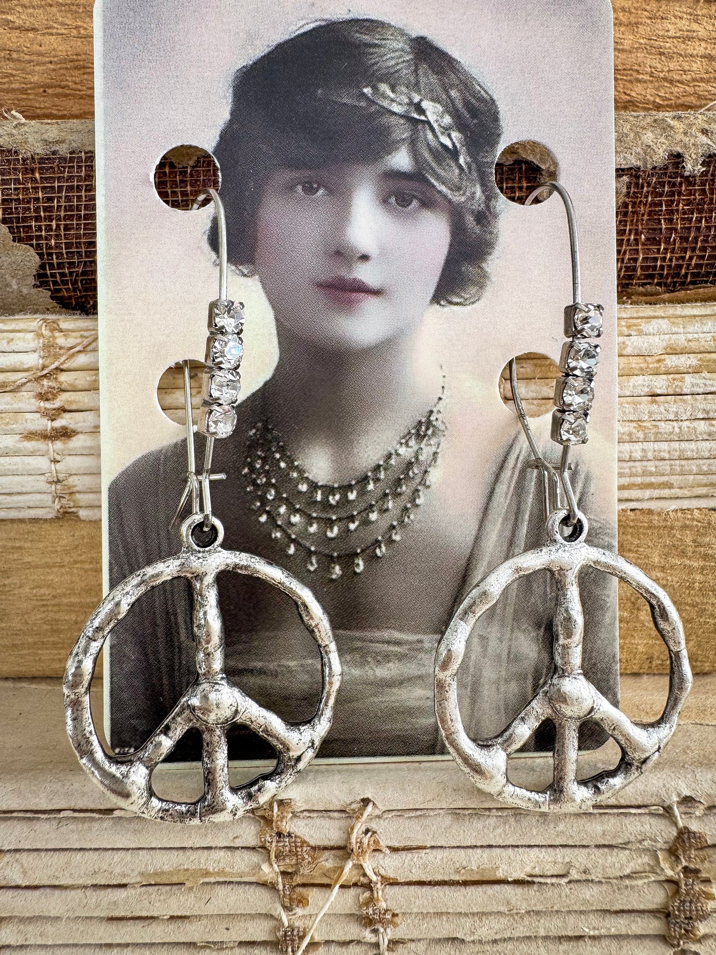 Sparkle Peace Earrings