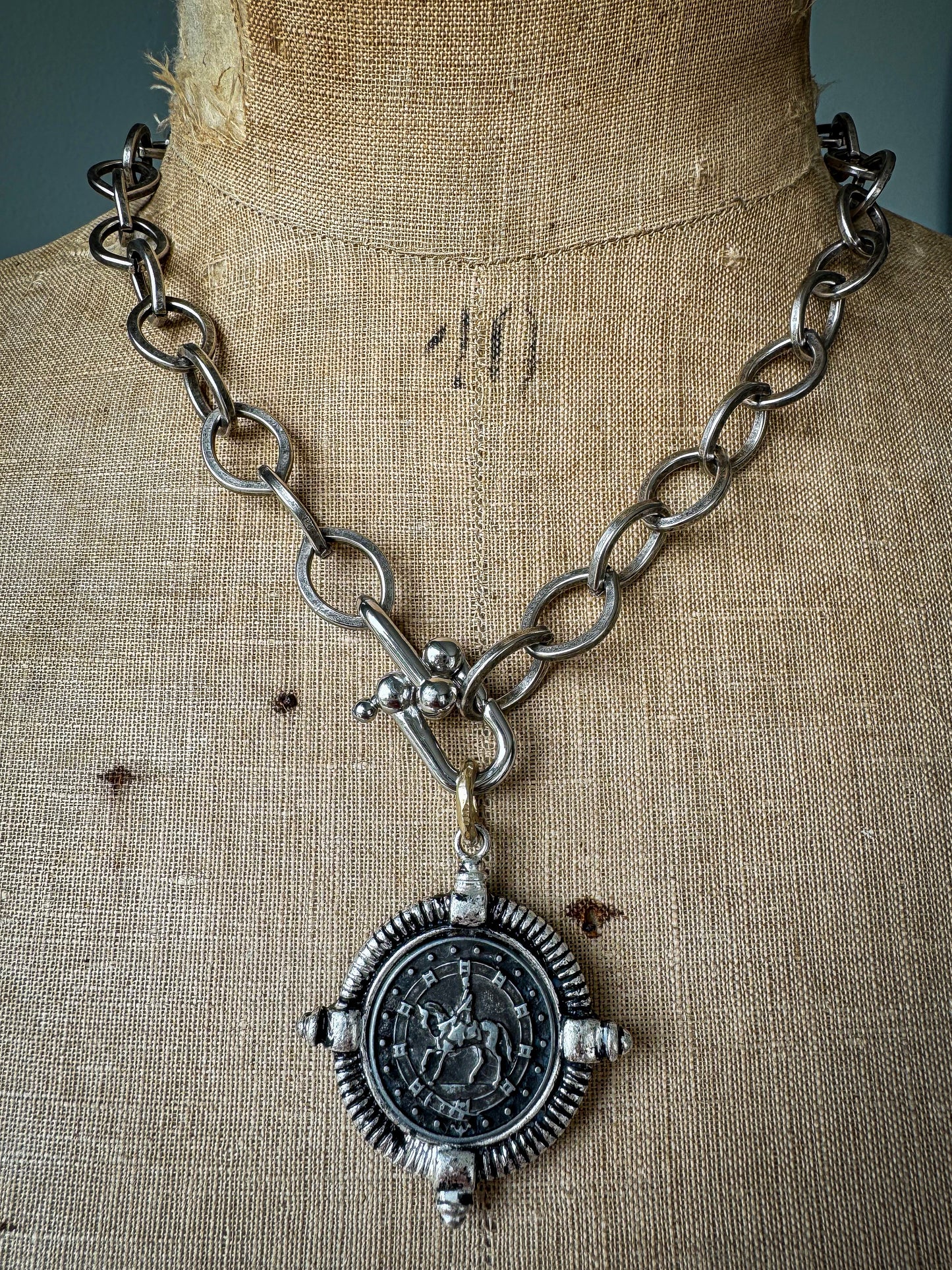 Equestrian Medallion Necklace