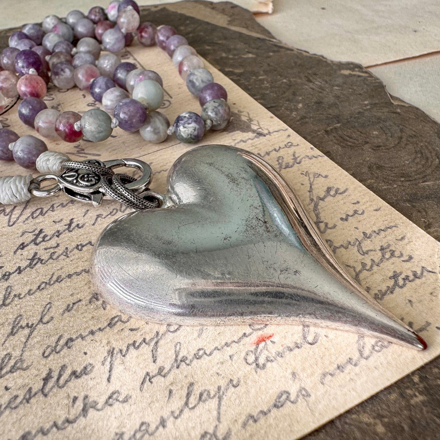 Special Order For LOUISE: Cherished  Heart Necklace