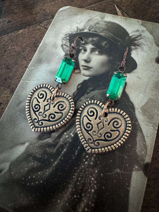 Emerald Relic Earrings