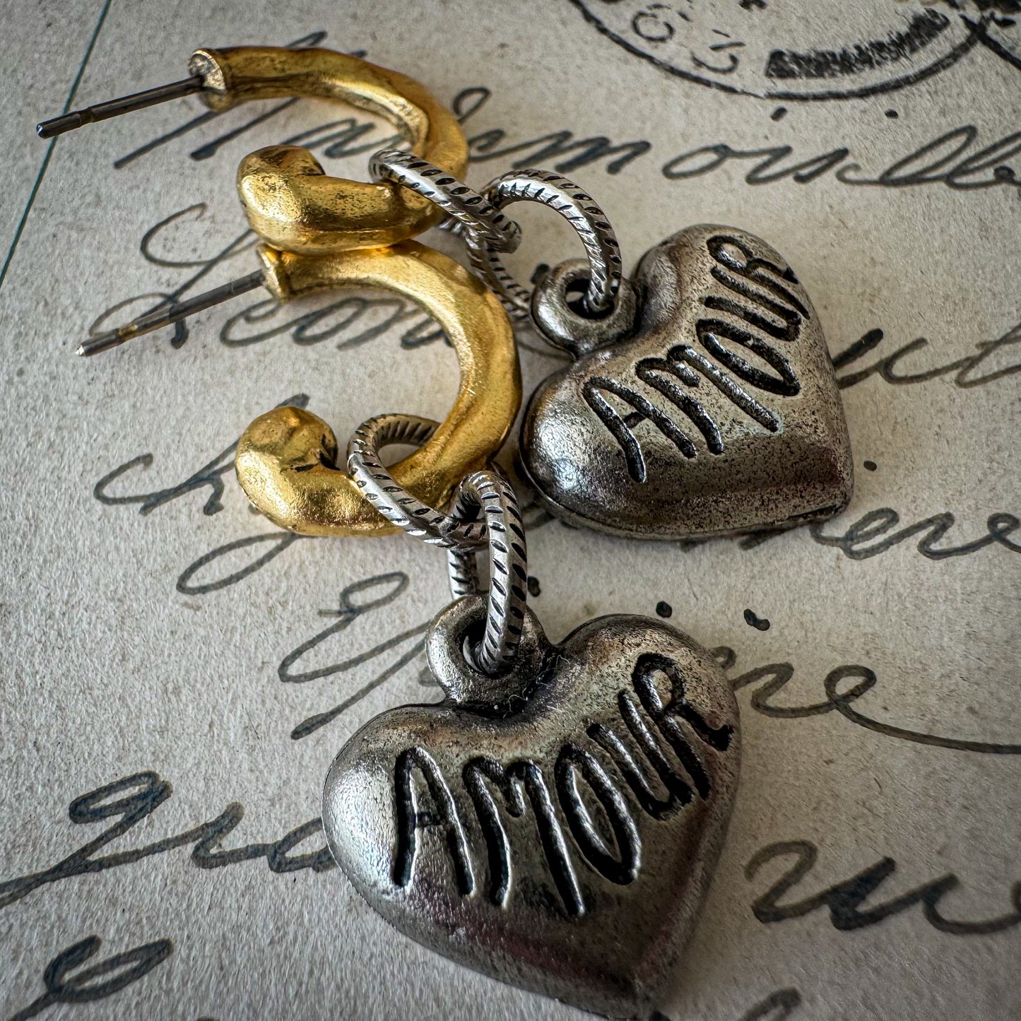 Amour Heart Earrings