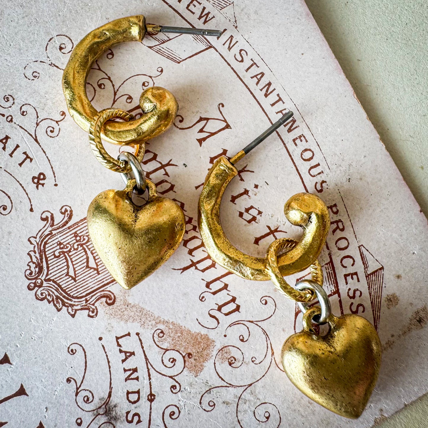 Alchemy Heart & Hoop Earrings