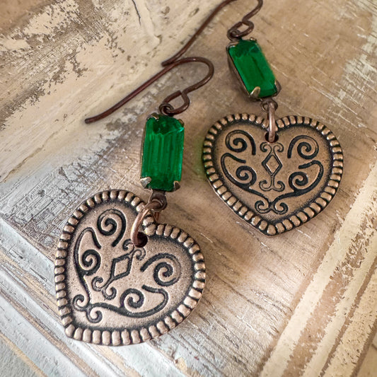 Emerald Relic Earrings