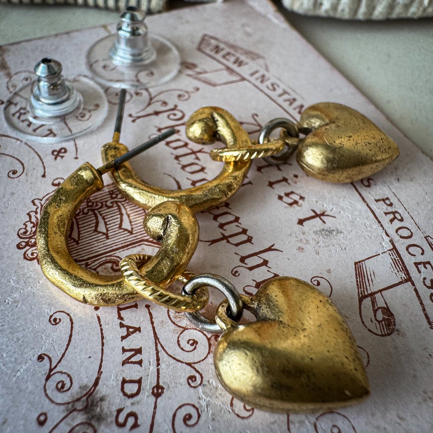 Alchemy Heart & Hoop Earrings