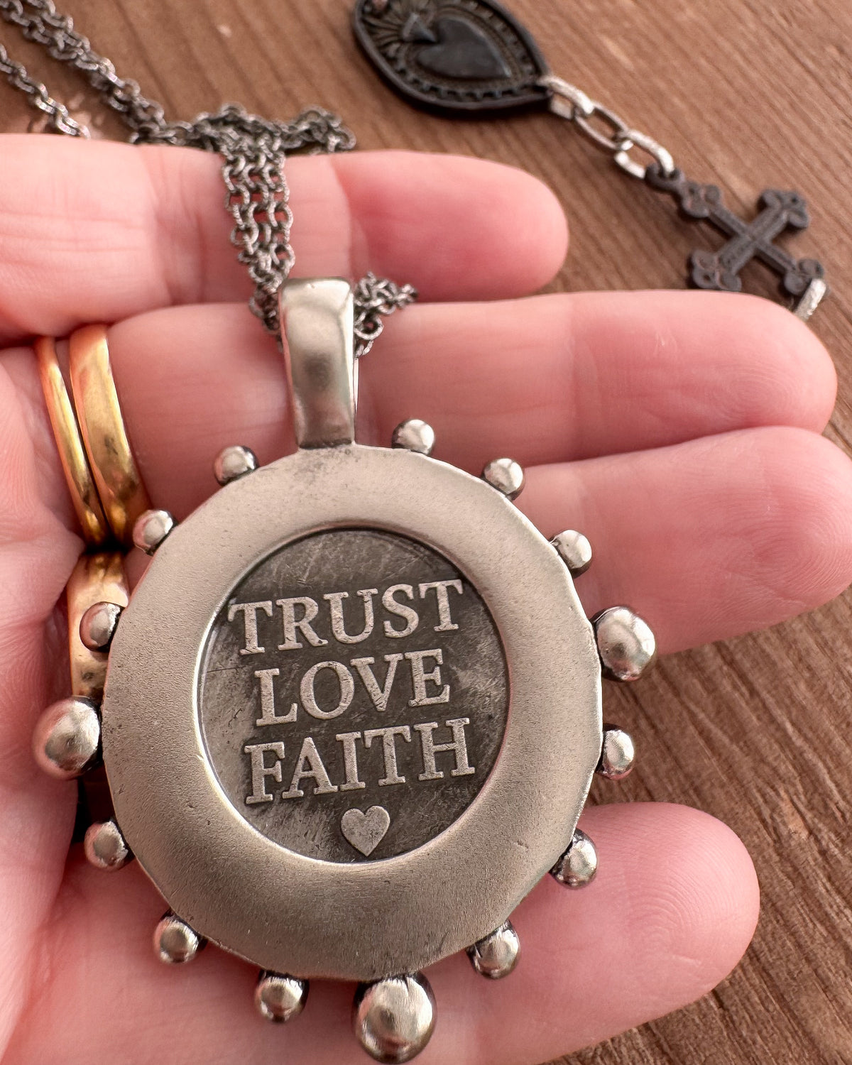 Trust. Love. Faith. Necklace