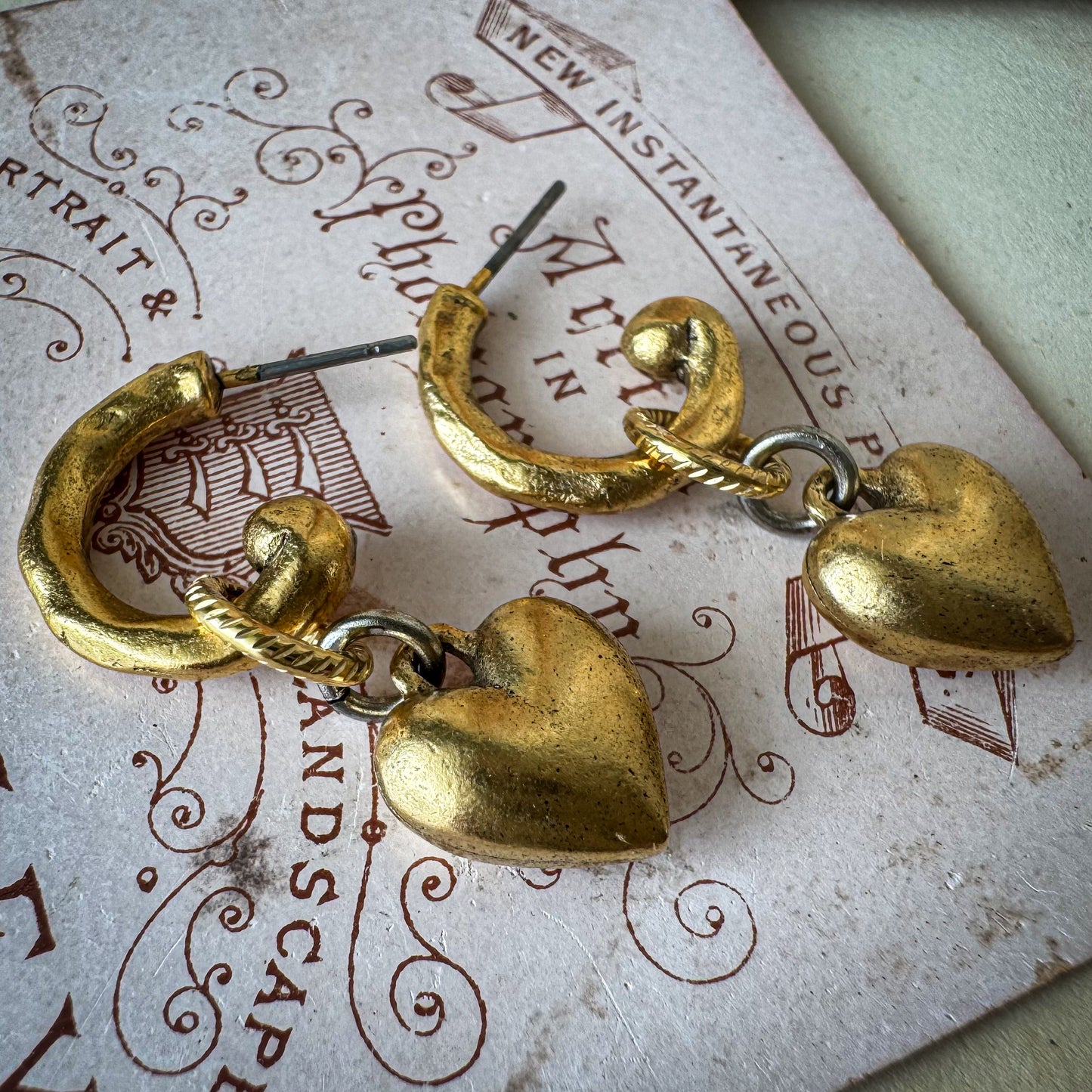 Alchemy Heart & Hoop Earrings