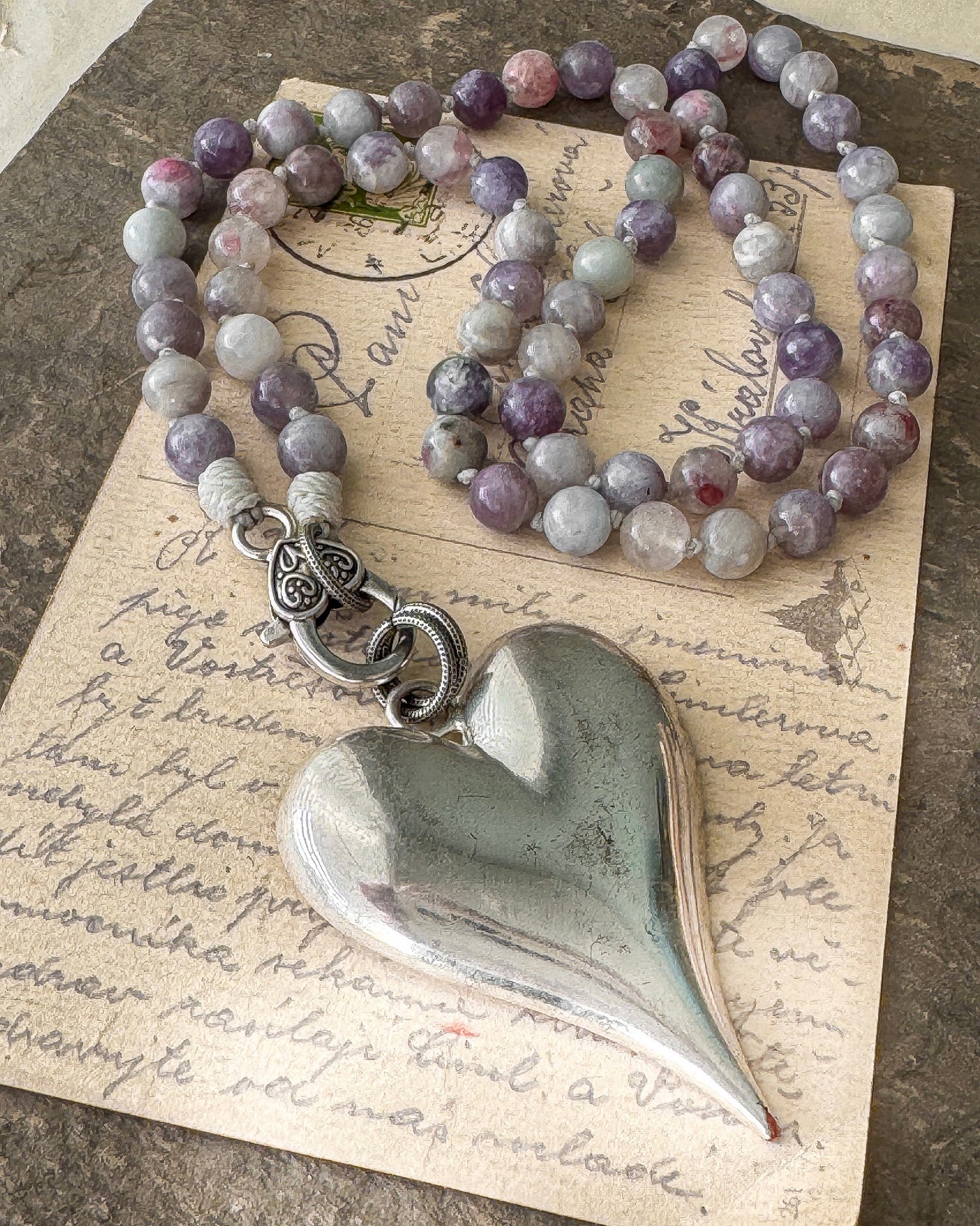 Special Order For LOUISE: Cherished  Heart Necklace