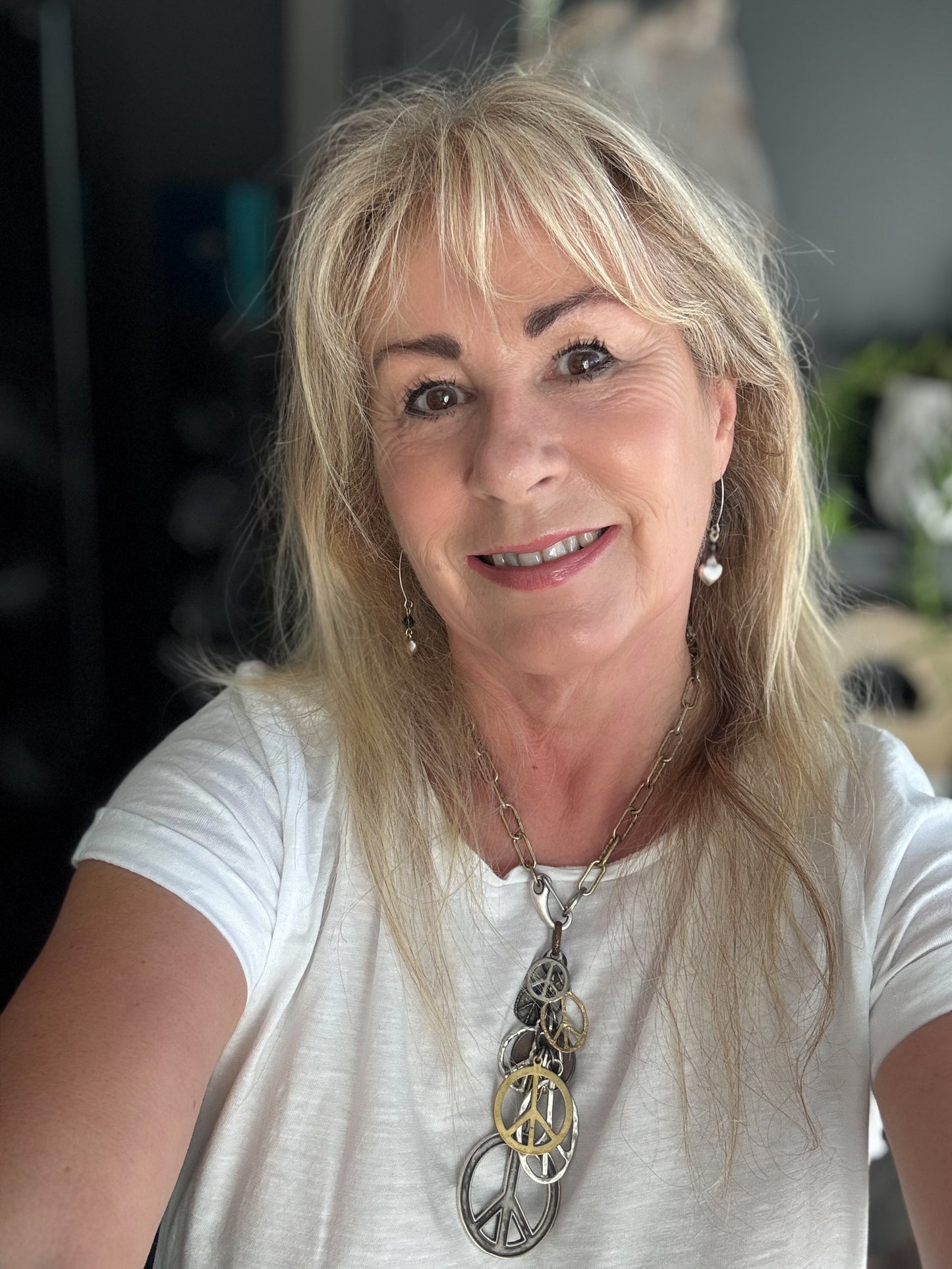 Shimmering Heart Earrings