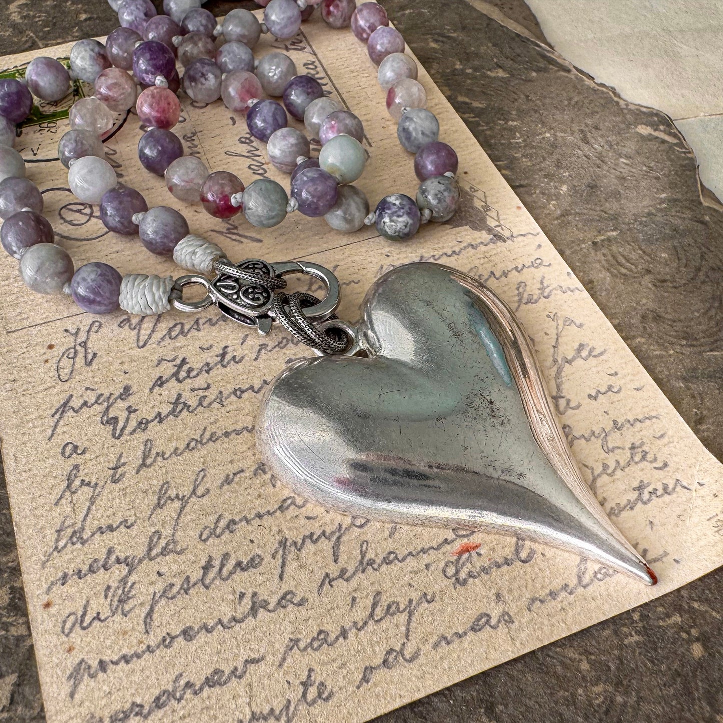 Special Order For LOUISE: Cherished  Heart Necklace