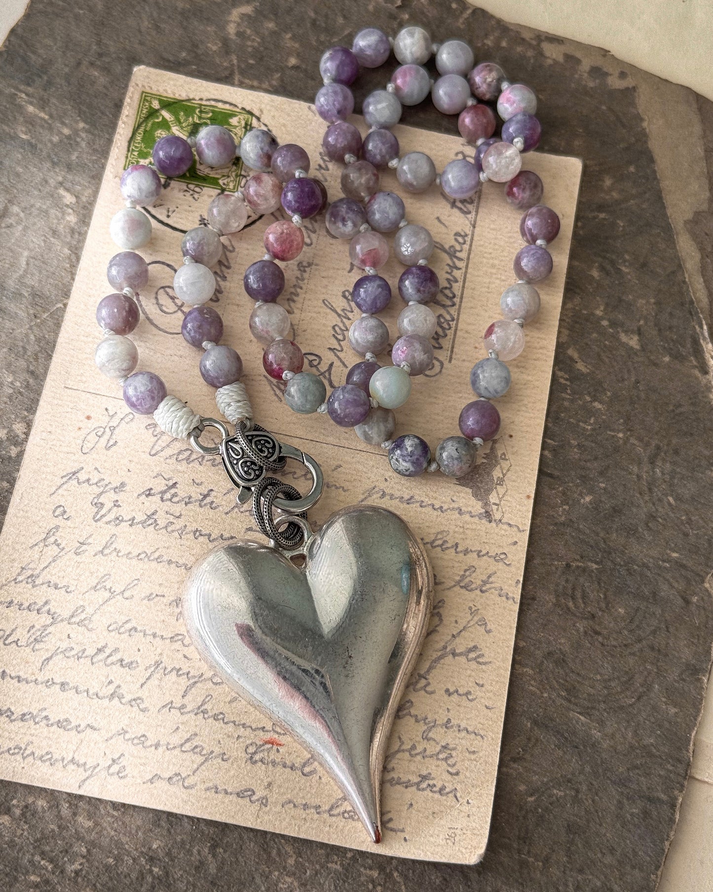 Special Order For LOUISE: Cherished  Heart Necklace