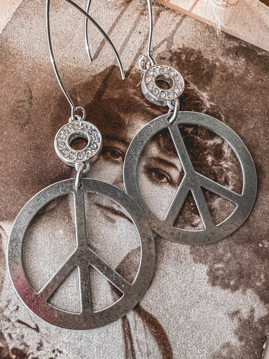 Party Glam Peace Earrings