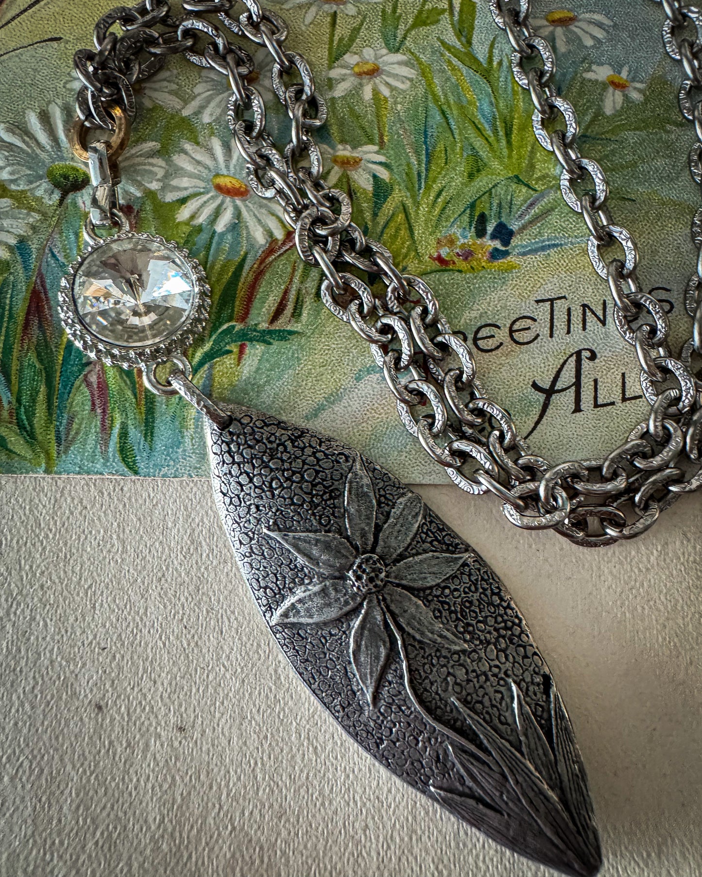 Daisy After Dark Necklace