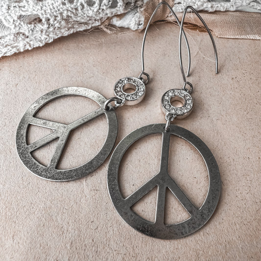 Party Glam Peace Earrings
