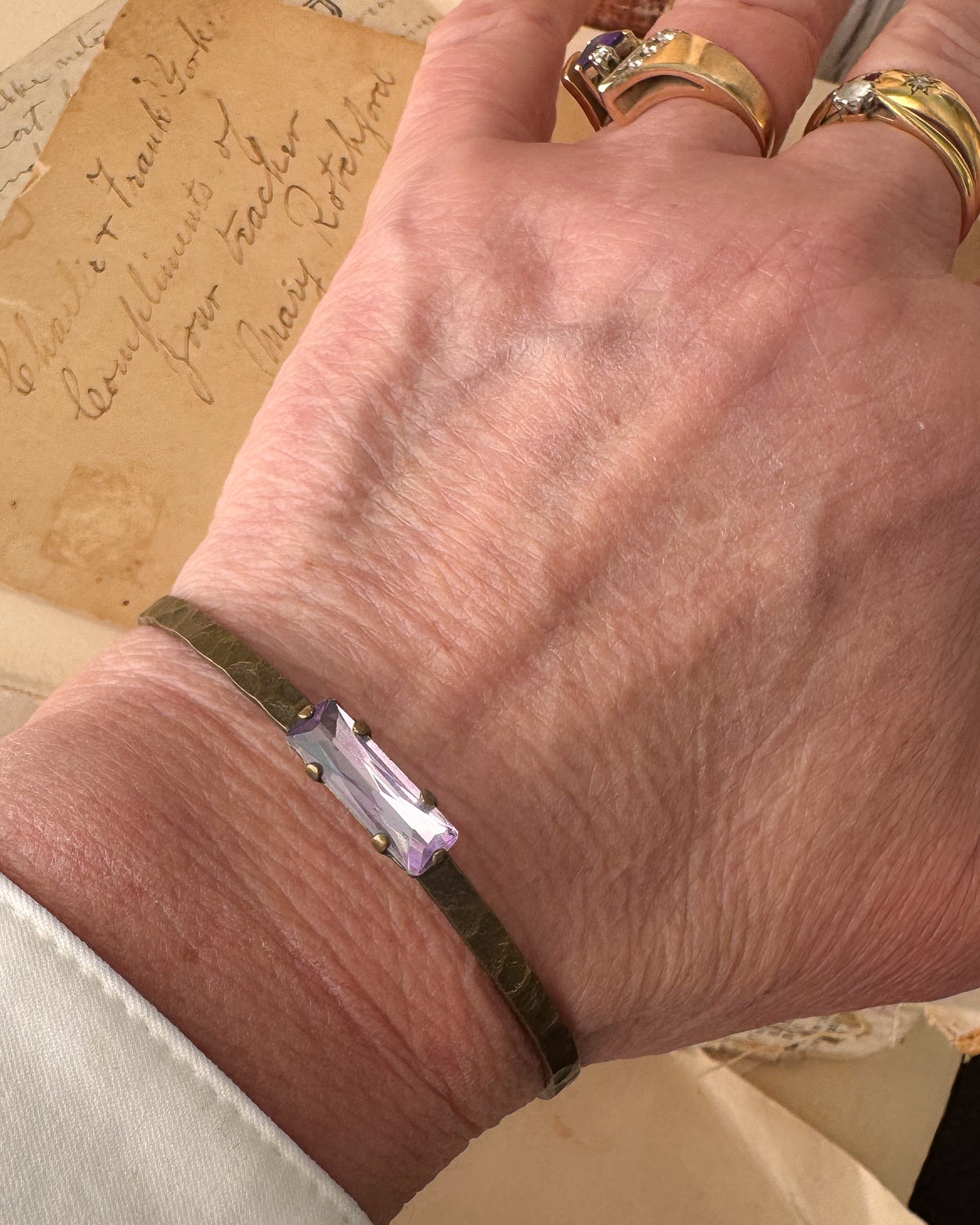 Violet Line Bangle