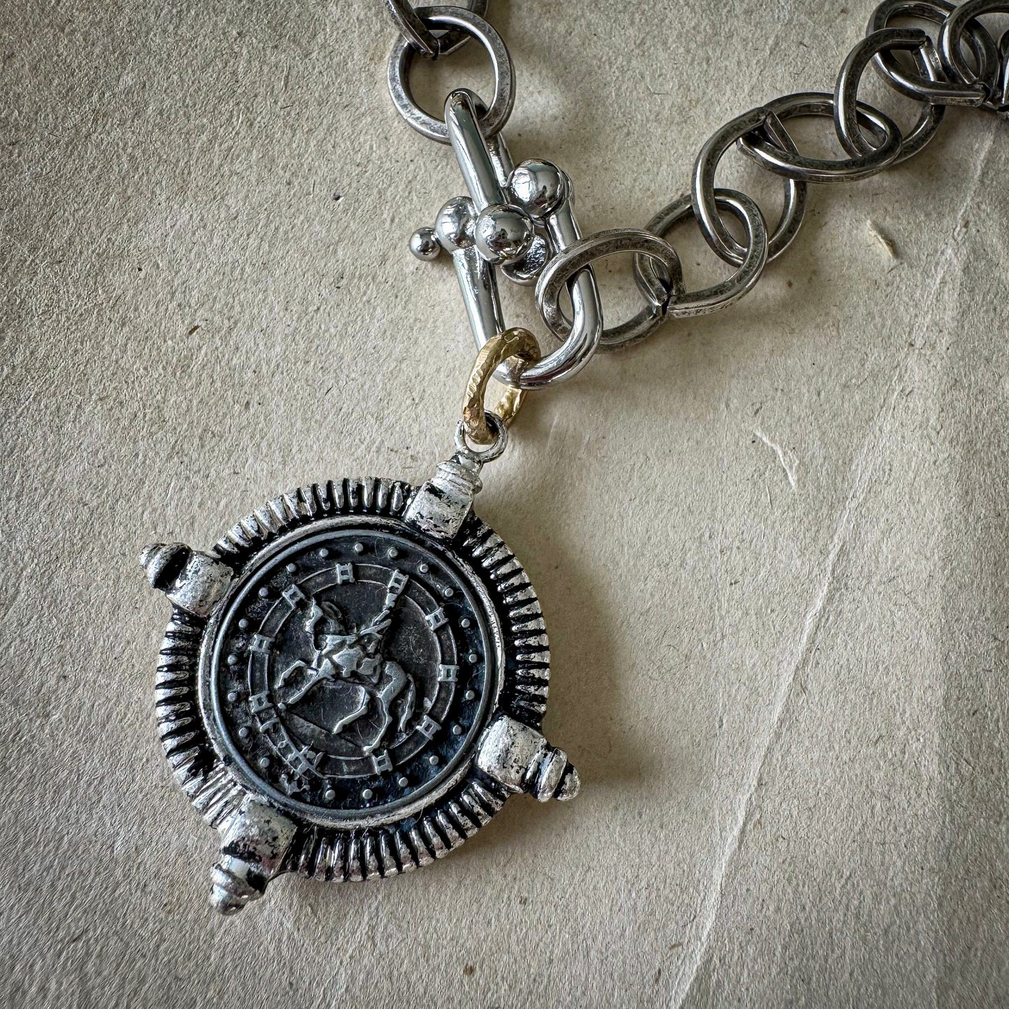 Equestrian Medallion Necklace