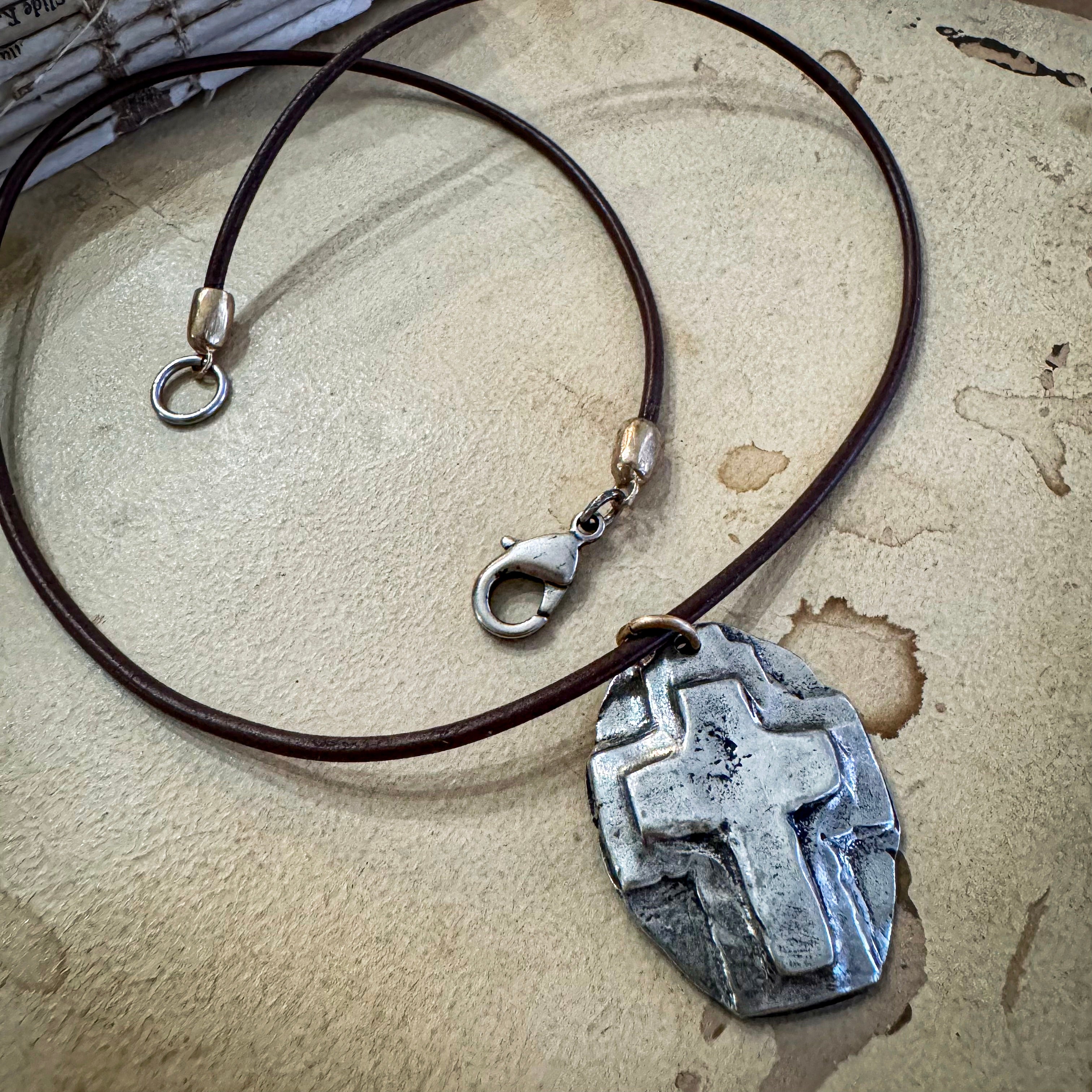 Rugged Cross Necklace Hot Rocks Jewellery