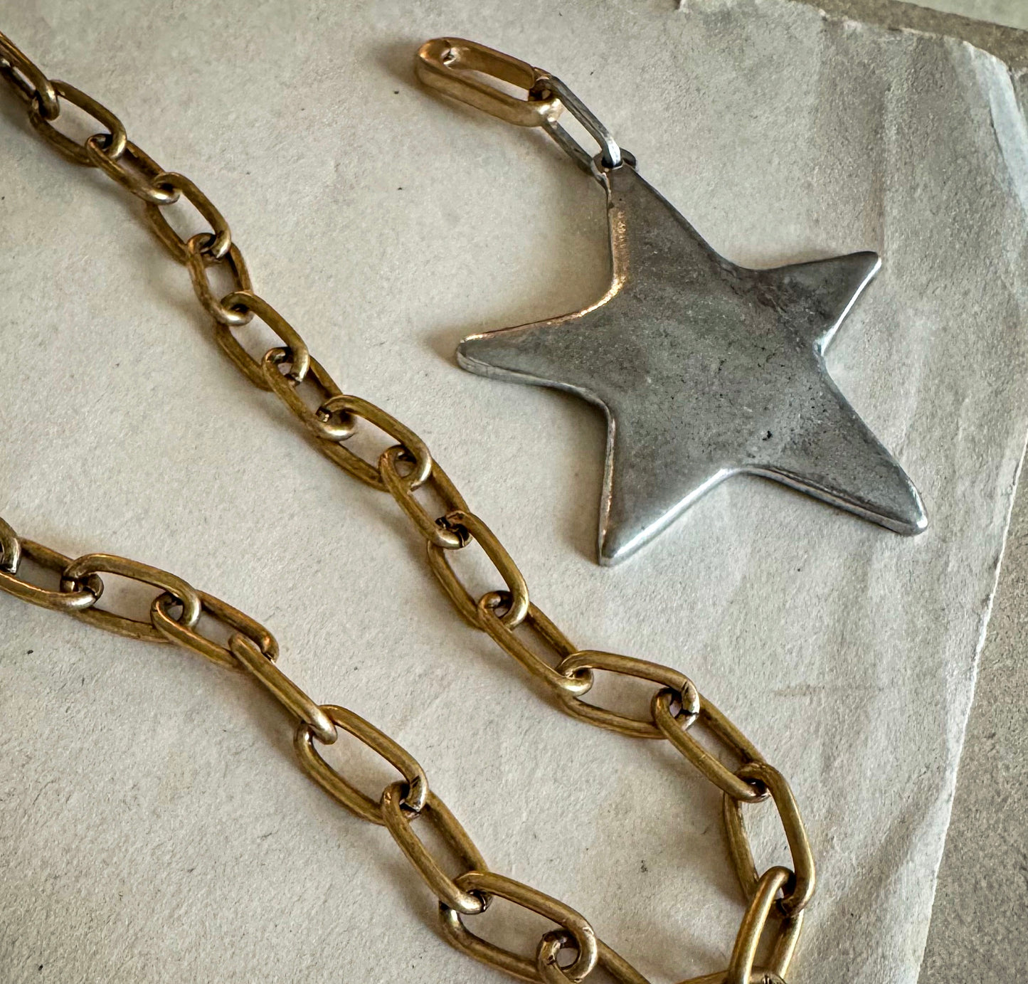 Swinging On a Star Necklace- Silver