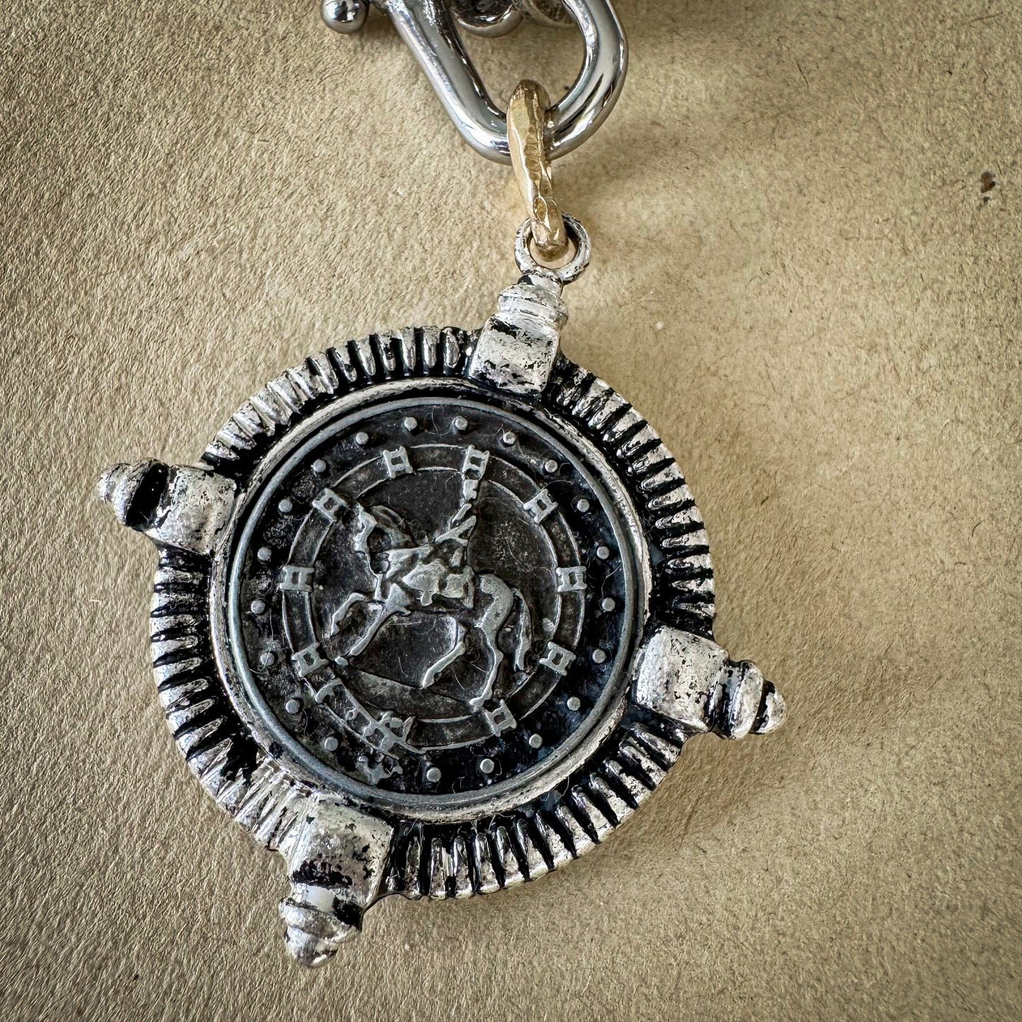 Equestrian Medallion Necklace