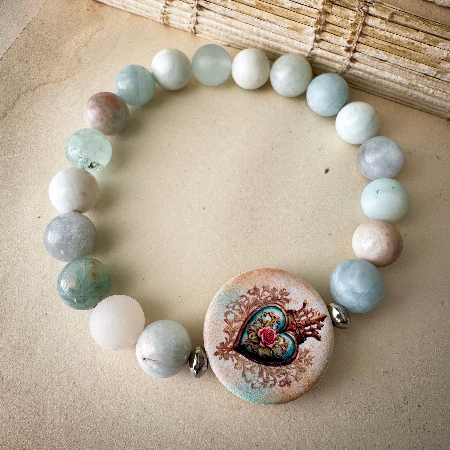 Gilded Rose Heart Bracelets