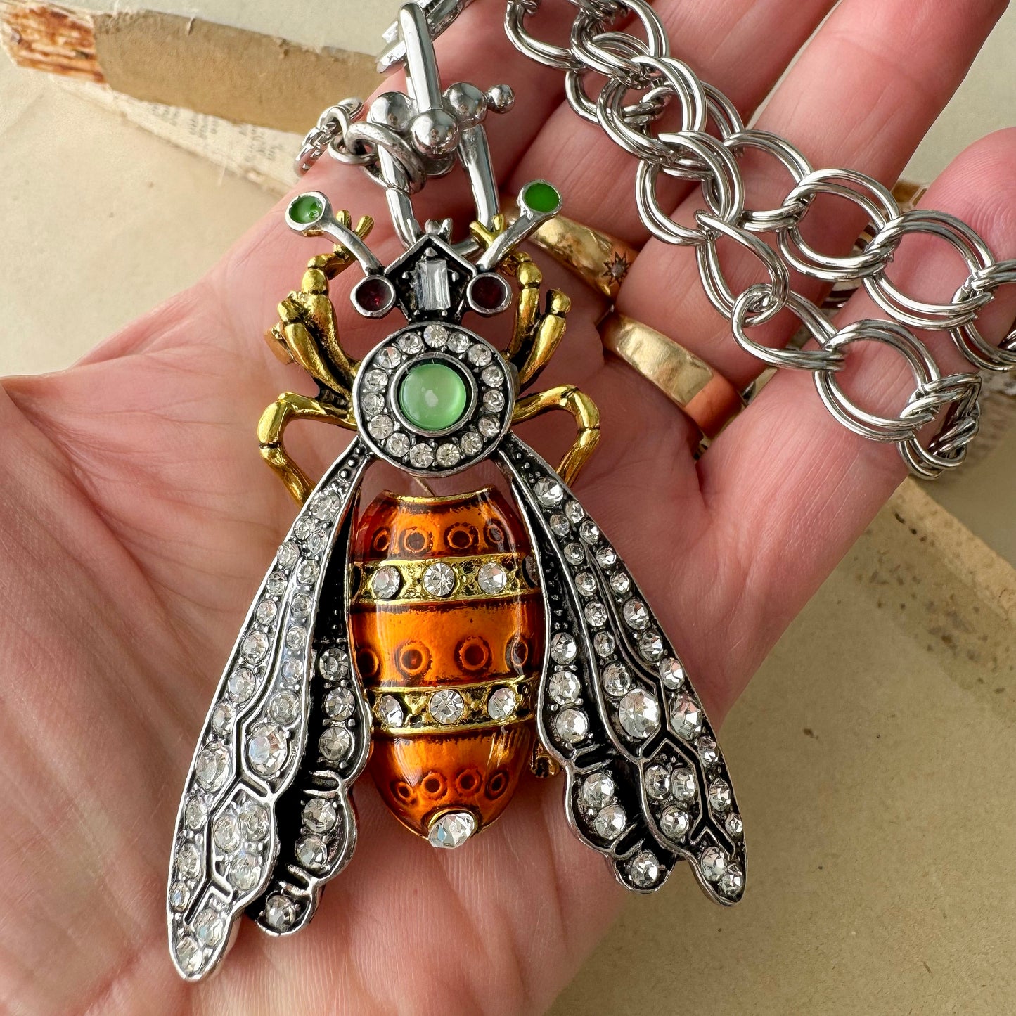 Steampunk Bee Necklace