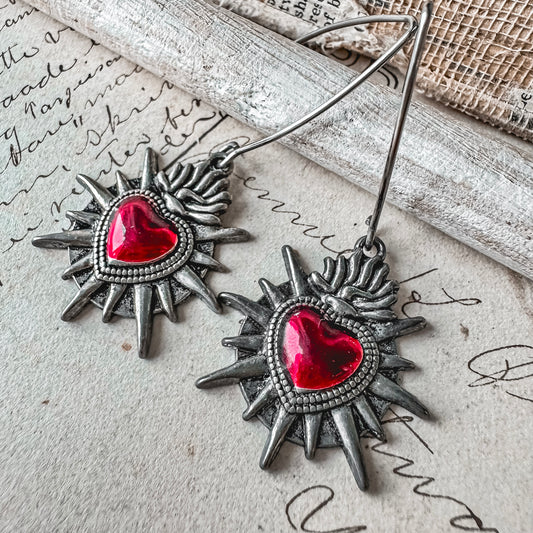 Scarlet Heart Earrings