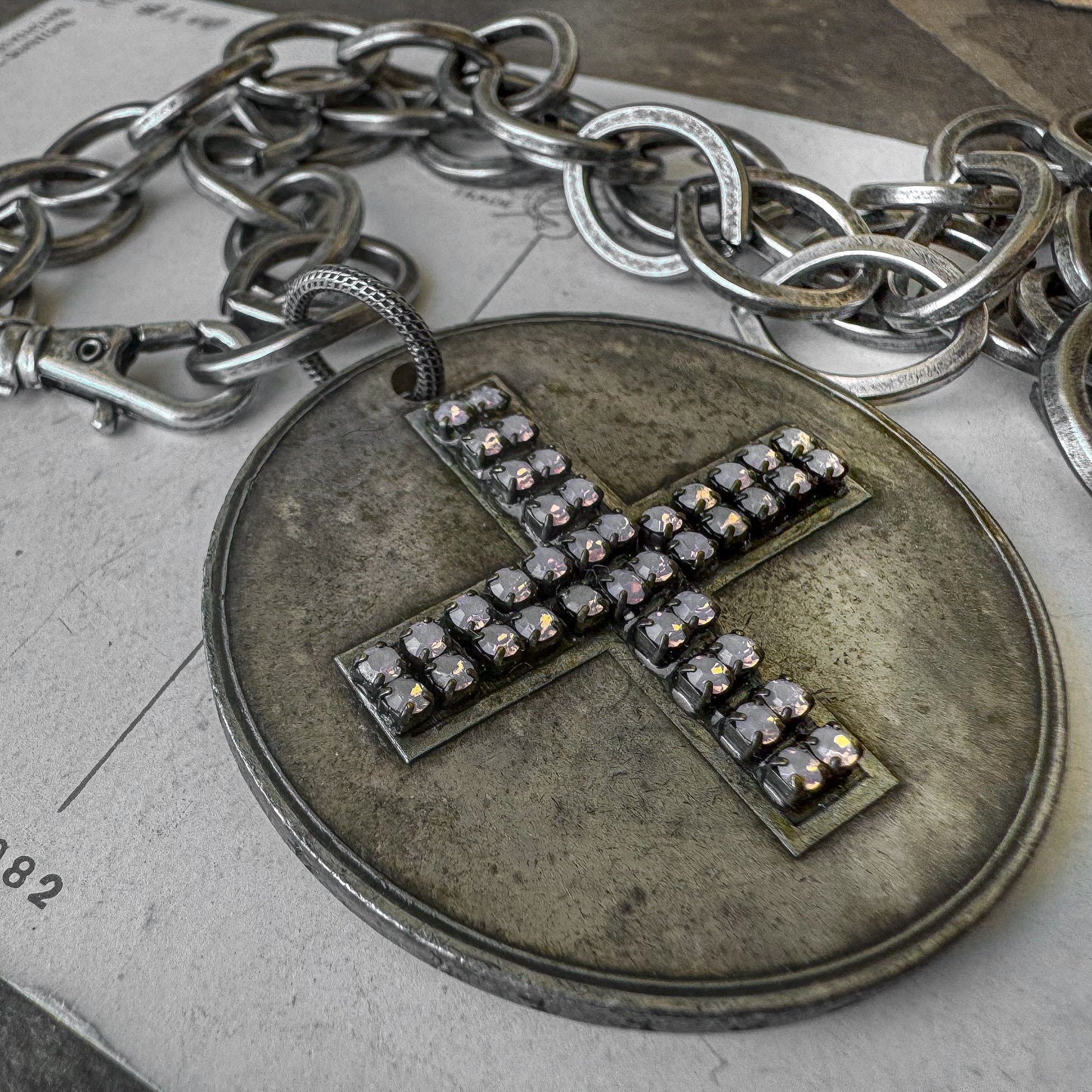 Guardian Rose Medallion Necklace
