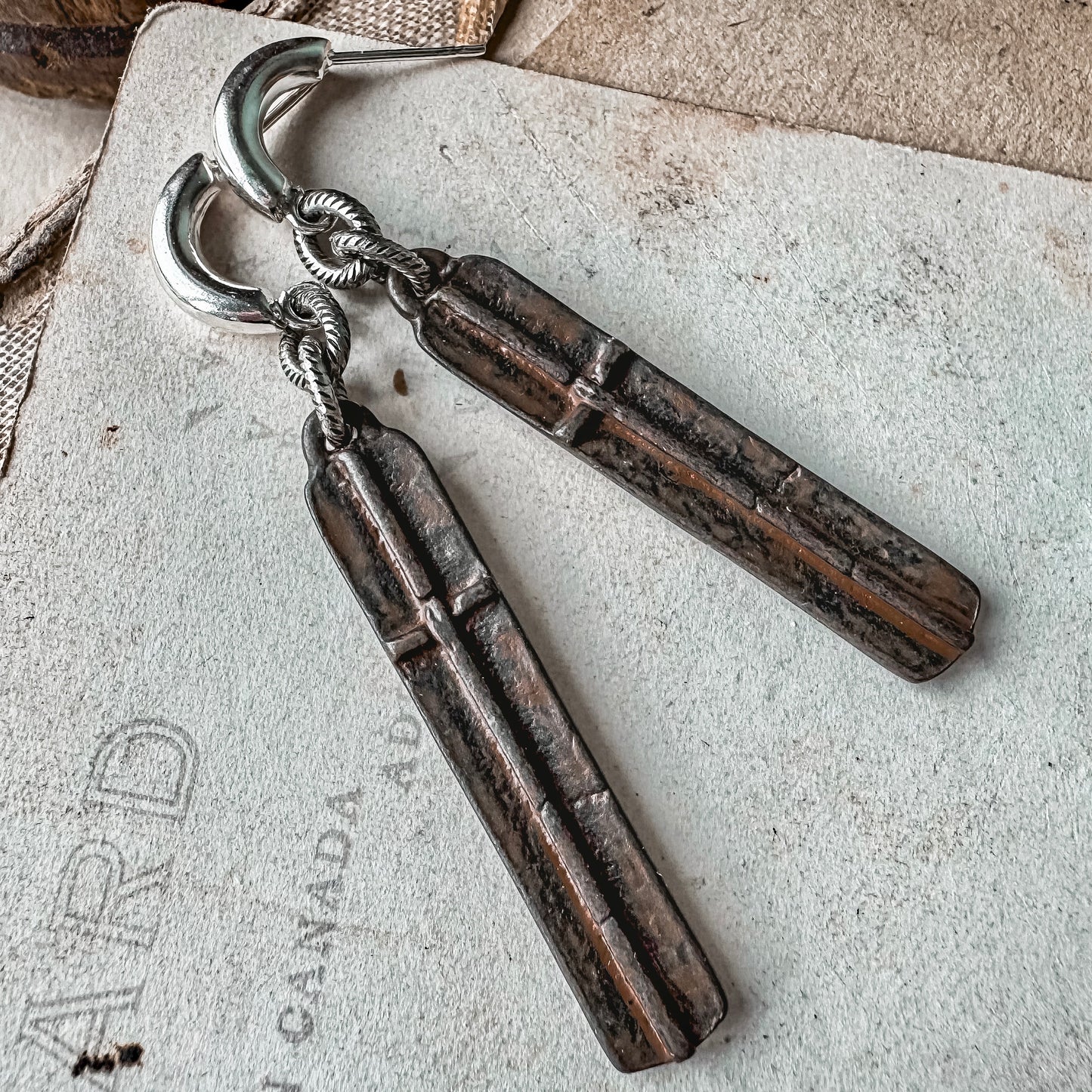 Cocoa Cross Earrings