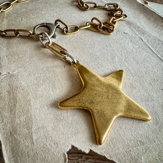 Swinging On a Star Necklace- Gold