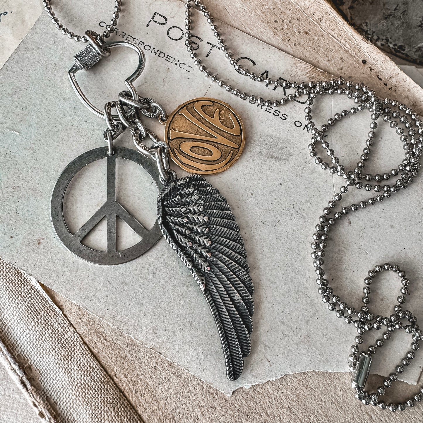 Peace, Love & Freedom Necklace