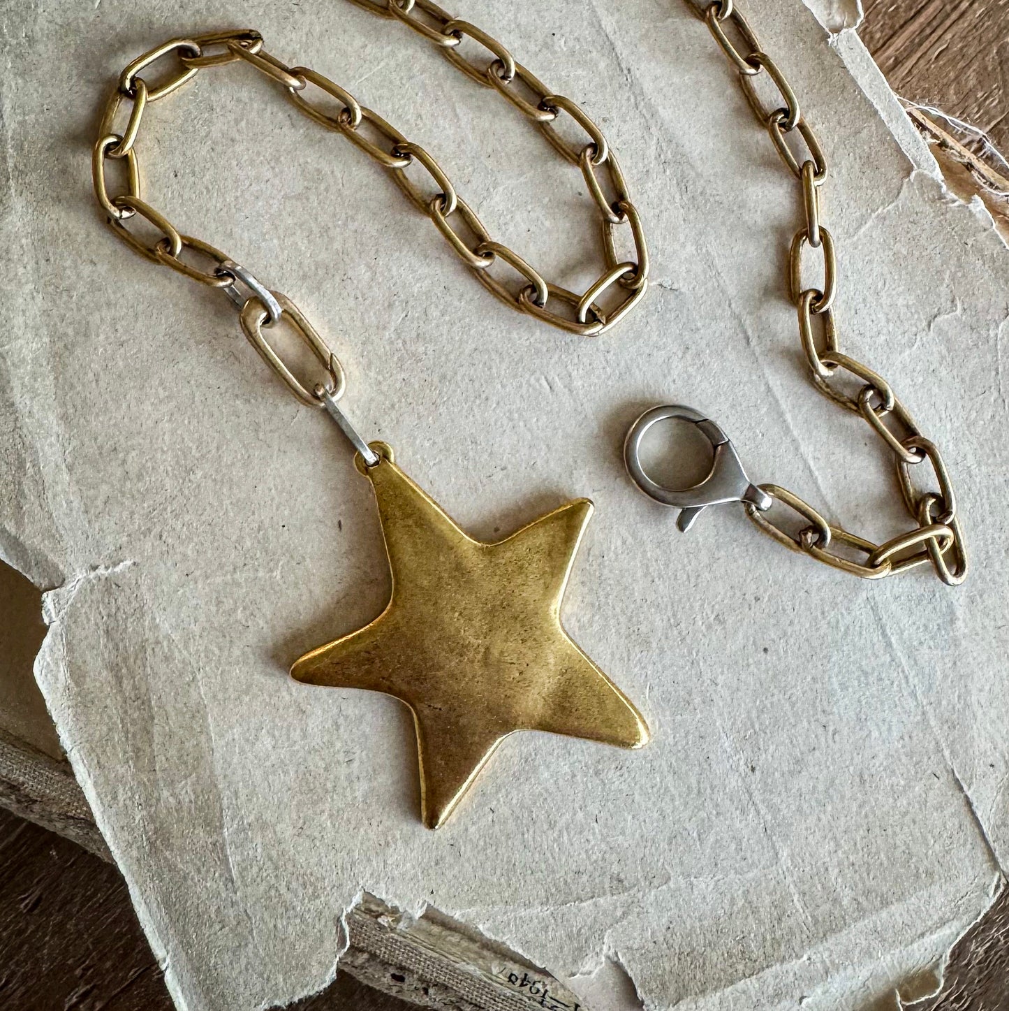 Swinging On a Star Necklace- Gold