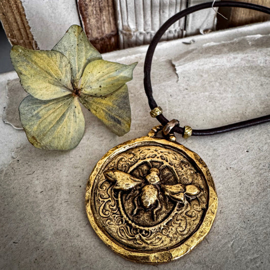 Autumn Bee Necklace