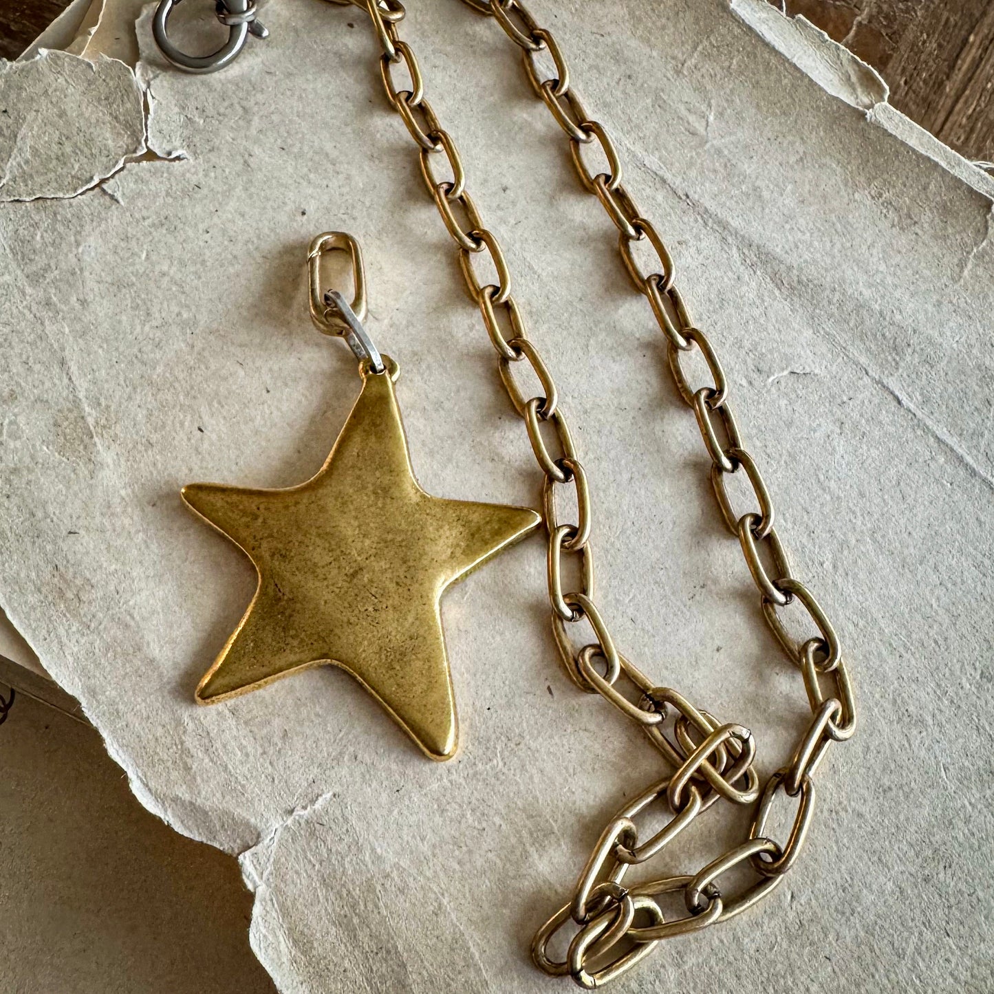 Swinging On a Star Necklace- Gold