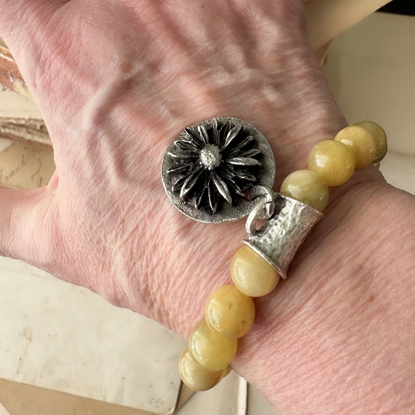 Spring Daisy Bracelet